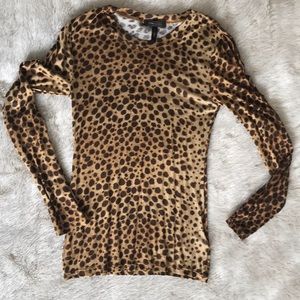 BCBGMaxazria leopard long sleeve